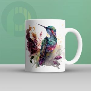 Mug With Humming Bird Printing